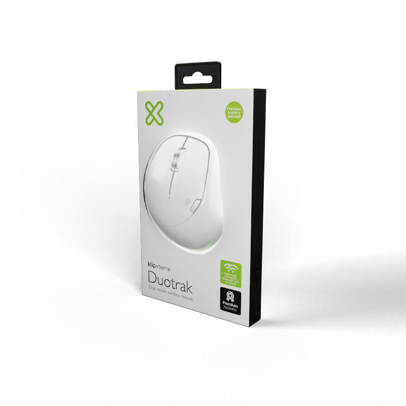 Klip Xtreme - Mouse - 2.4 GHz / Bluetooth 5.0