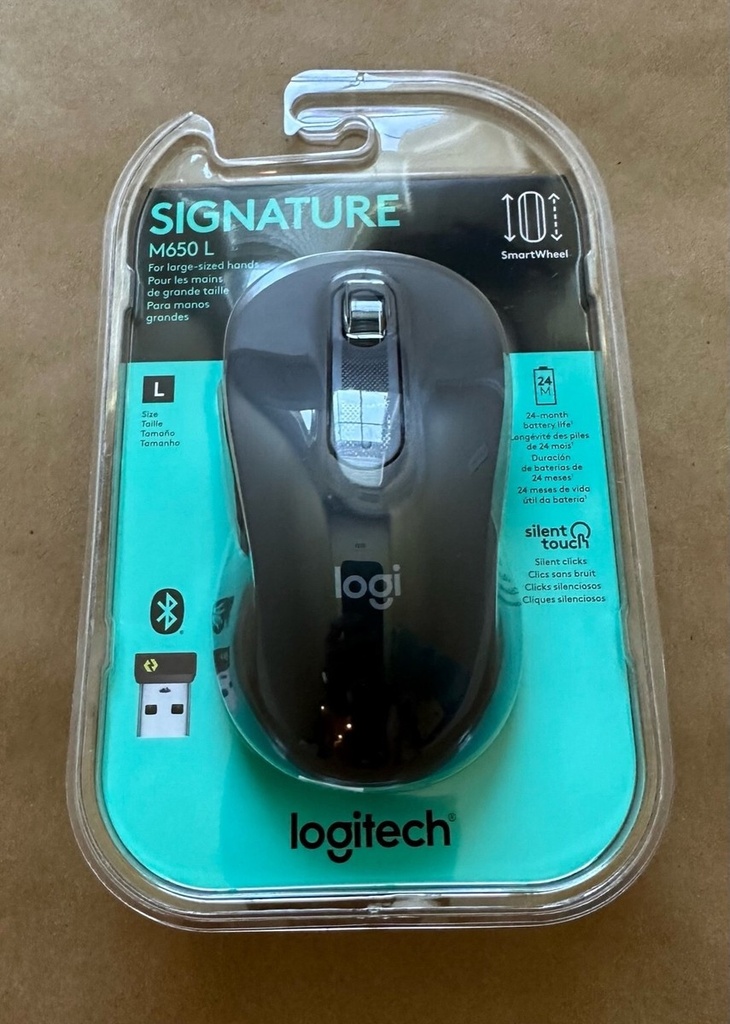 Logitech Signature M650 L - Mouse - tamaño completo