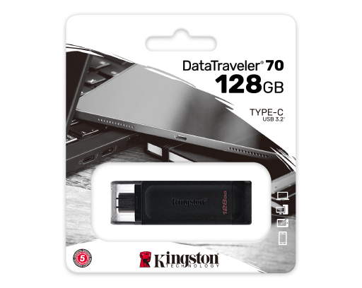 Kingston DataTraveler 70 - Unidad flash USB - 128 GB
