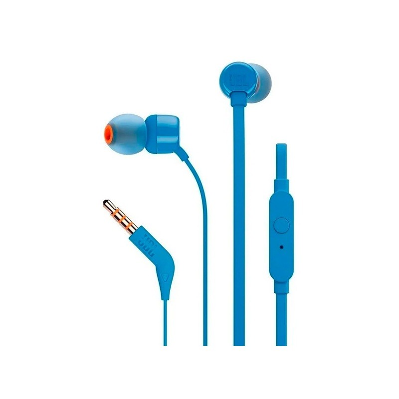 JBL - Headphones - T110 Wired In-ear Blue (S. Ame