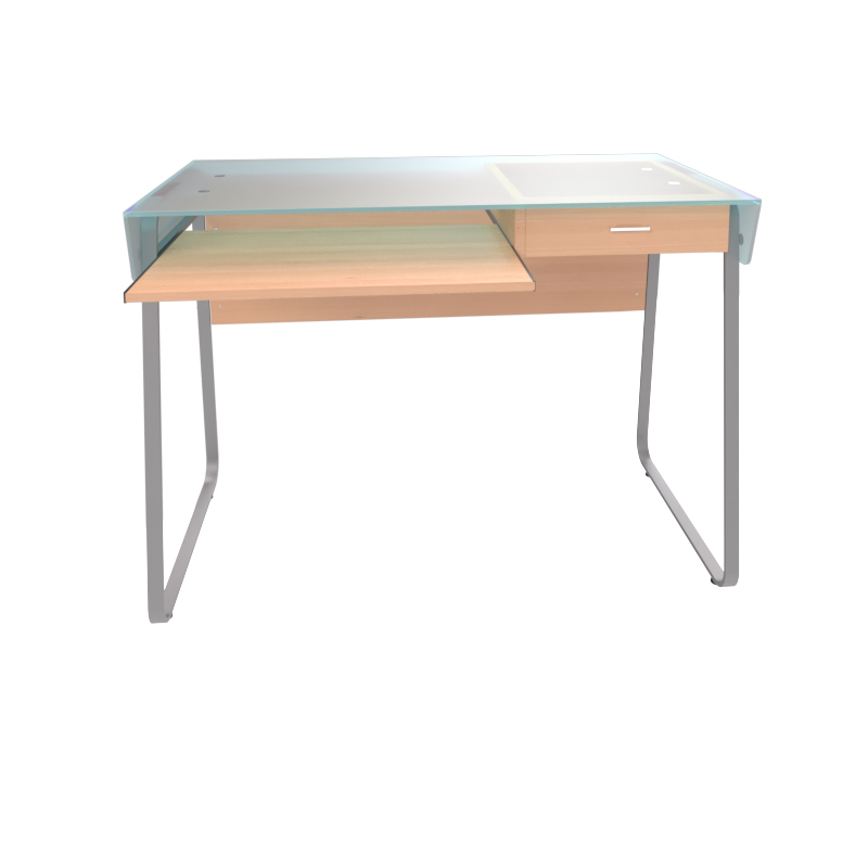 Xtech - Desk S Lvl XTF-CD197 - Escritorio para computadora con tope de vidrio 
