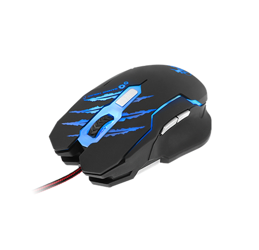 [XTM-610] Mouse para Gaming Xtech XTM-610 Lethal Haze - Resolución ajustable de hasta 3200 ppp - Luces LED de 4 colores