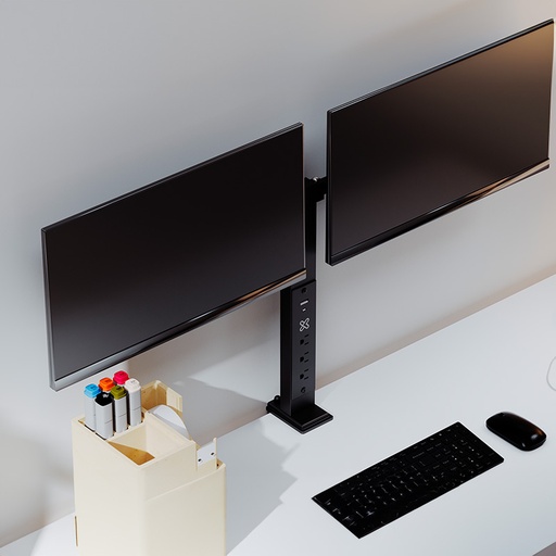 [KMM-510] Klip Xtreme - Desktop to monitor mounting kit - With power strip