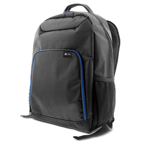 [XTB-211] Xtech XTB-211 Mochila para laptop- 15.6" -  Poliéster -  Color Negro con detalles en azul