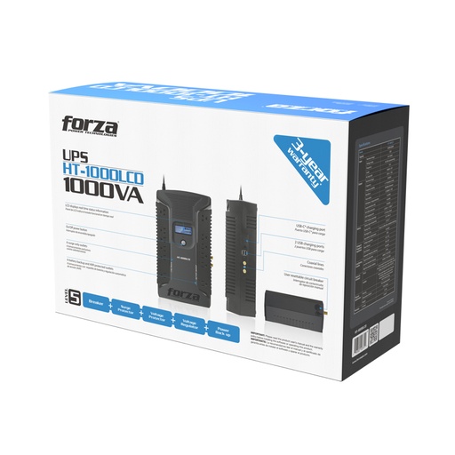 [HT-1000LCD] Forza HT Series HT-1000LCD - UPS - CA 120 V